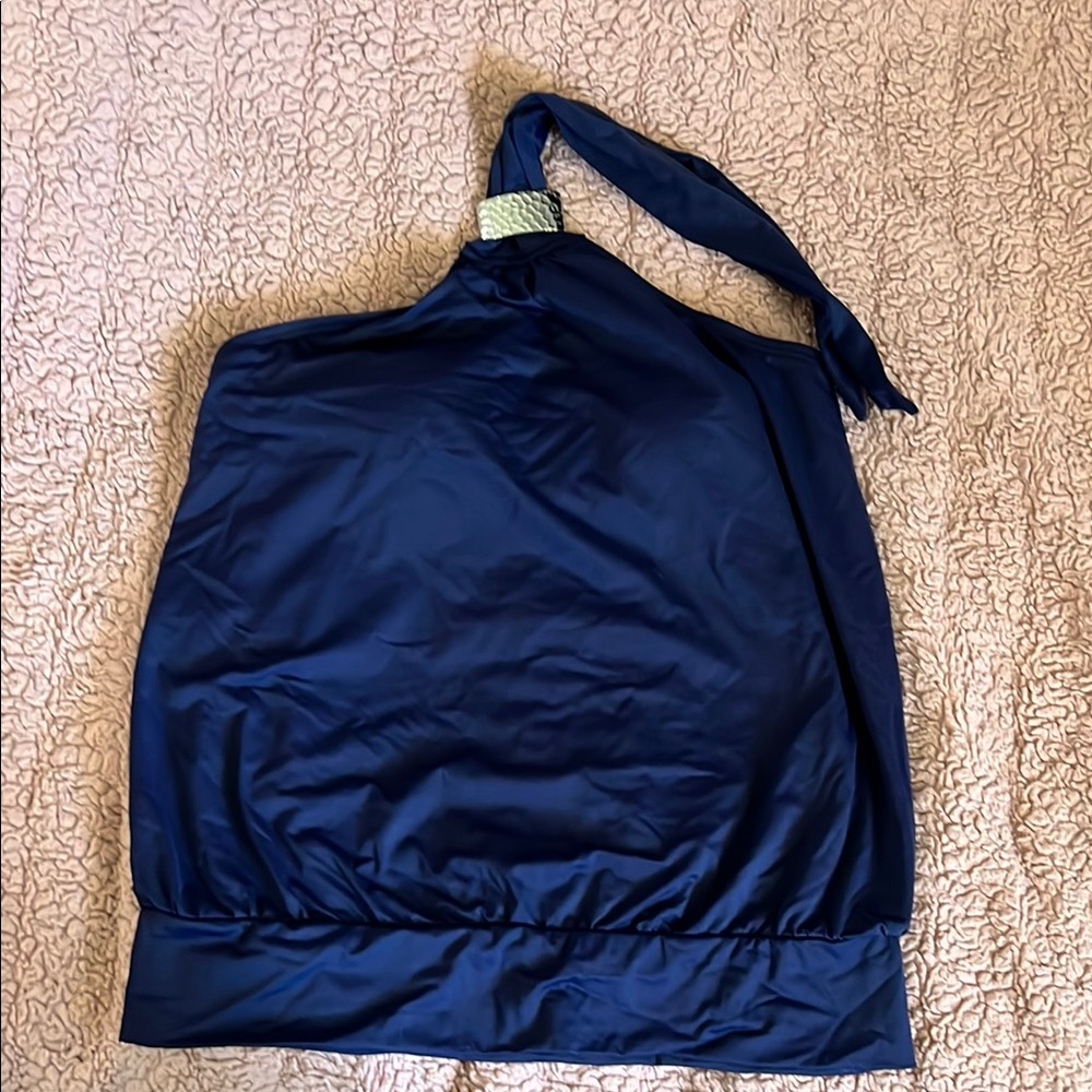 Navy Blue Michael Kors Halter swim top & bottoms